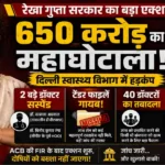 650 करोड़ का महाघोटाला! दिल्ली स्वास्थ्य विभाग में हड़कंप, 2 बड़े डॉक्टर सस्पेंड, टेंडर फाइलें भी गायब